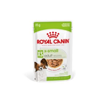 royal canin x small adult wet food chunks in gravy 85gr