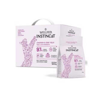 wellfed instincat ksira trofi gia gates me kotopoulo kai kroko avgou 1,8kg