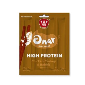 Taf pets onar soft sticks high protein chicken turkey rabbit lixoudia gia gates