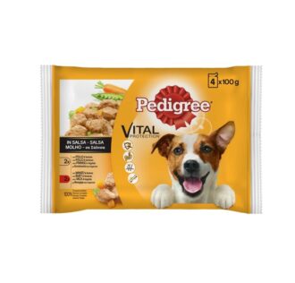 pedigree dog 4 pouches in salsa 4x100gr